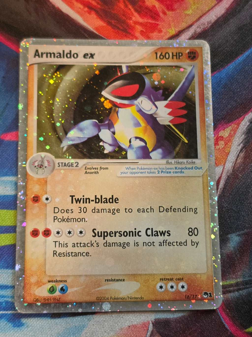 Armaldo ex (Holo) Ultra Rare POP Series 1 016/017 MP Pokemon