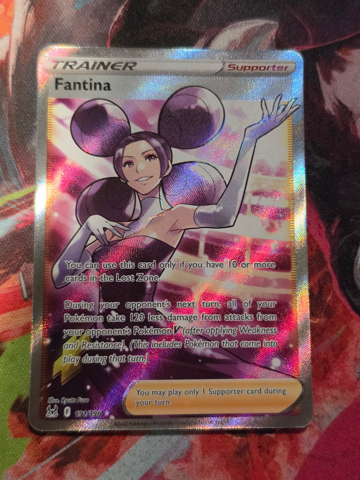 Fantina Full Art Ultra Rare Lost Origin 191/196 NM Pokemon