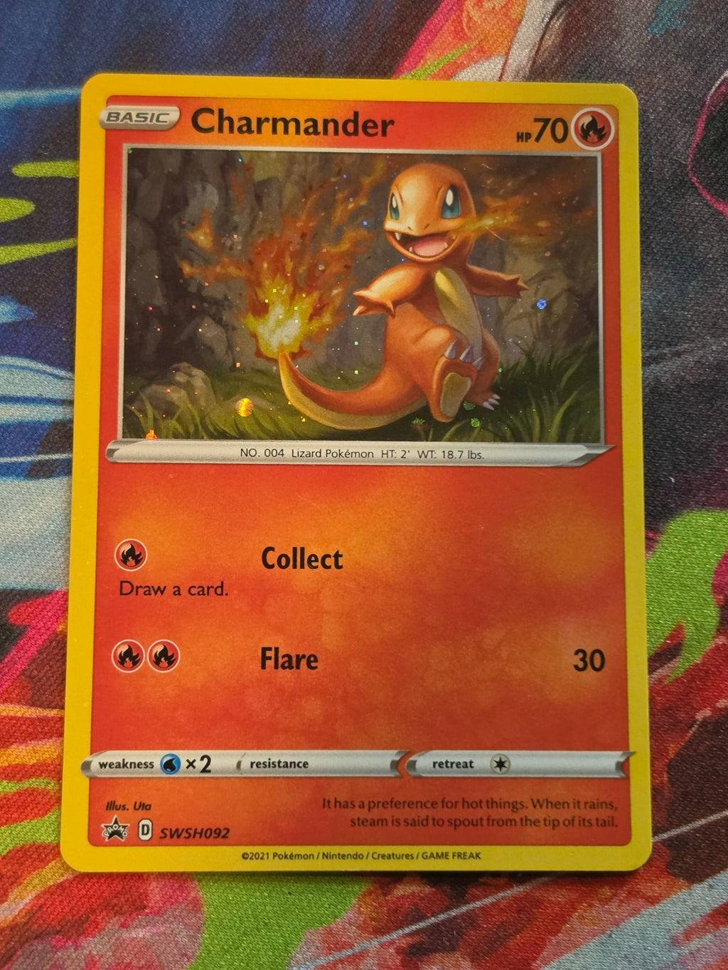 Charmander Promo SWSH: Sword & Shield Promo Cards SWSH092 NM-/LP+ Pokemon