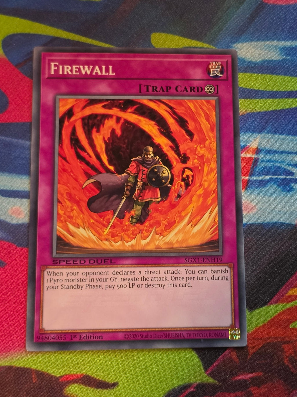 Firewall Common Speed Duel GX: Duel Academy Box SGX1-ENH19 1st Edition LP Yu-Gi-Oh!