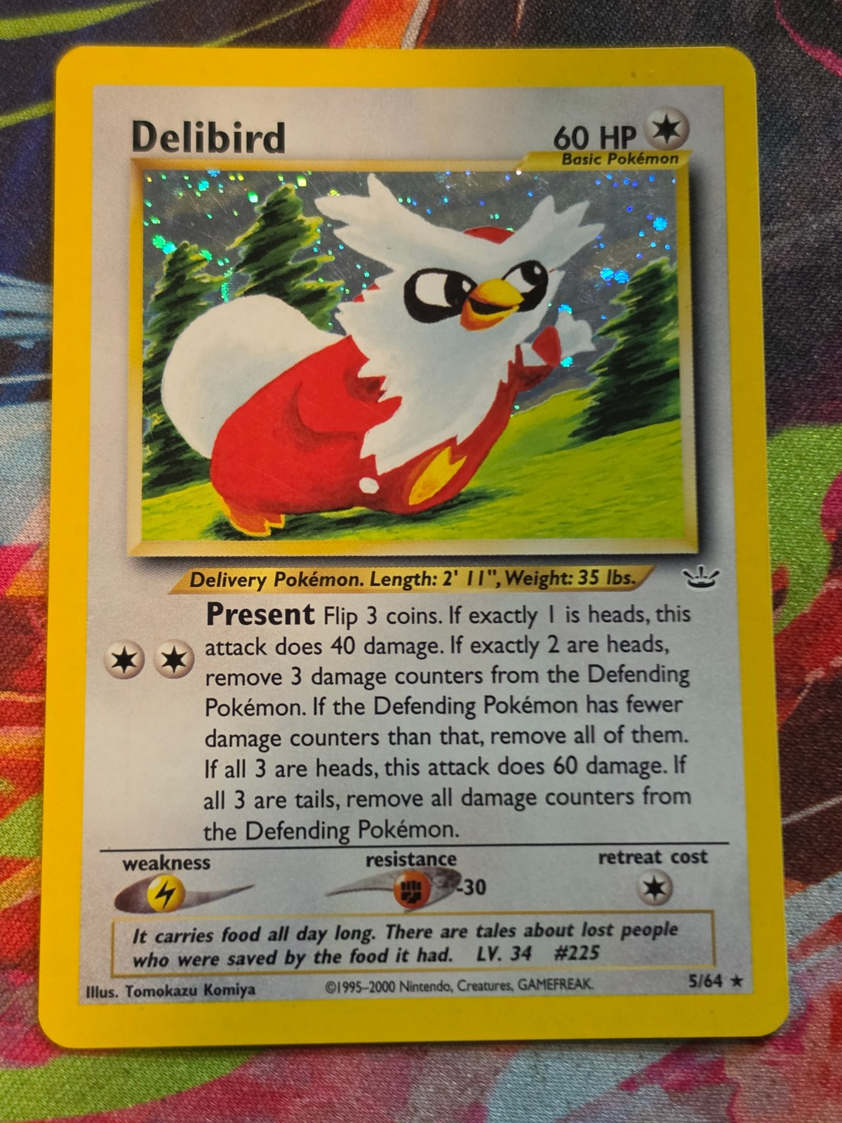 Delibird Holo Rare Unlimited Neo Revelation 05/64 MP Pokemon