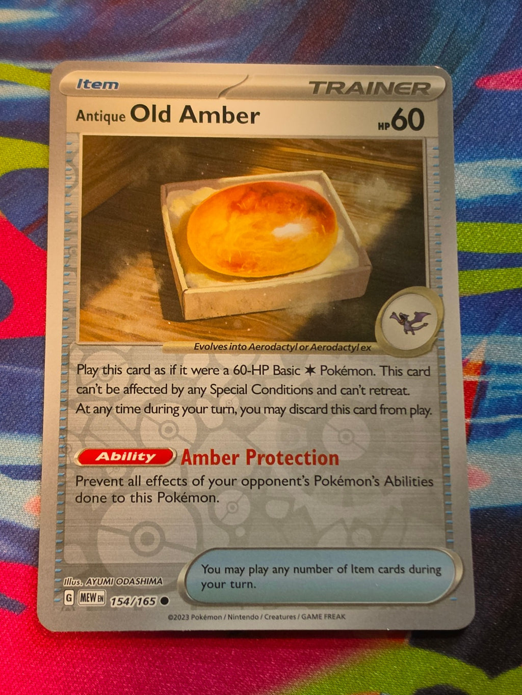 Antique Old Amber Reverse Holo Common SV: Scarlet & Violet 151 154/165 NM