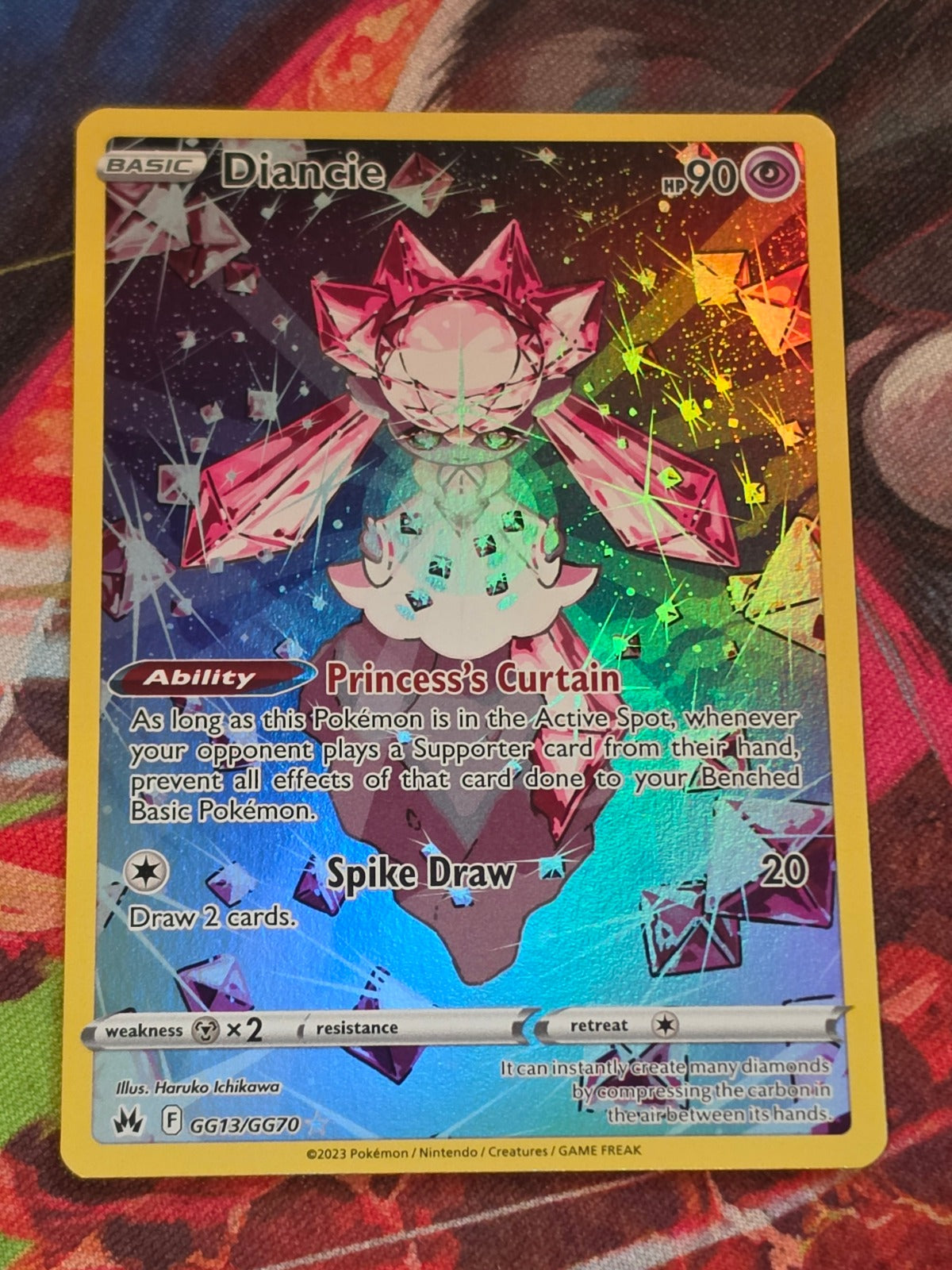 Diancie Ultra Rare Crown Zenith Galarian Gallery GG13/GG70 NM Pokemon