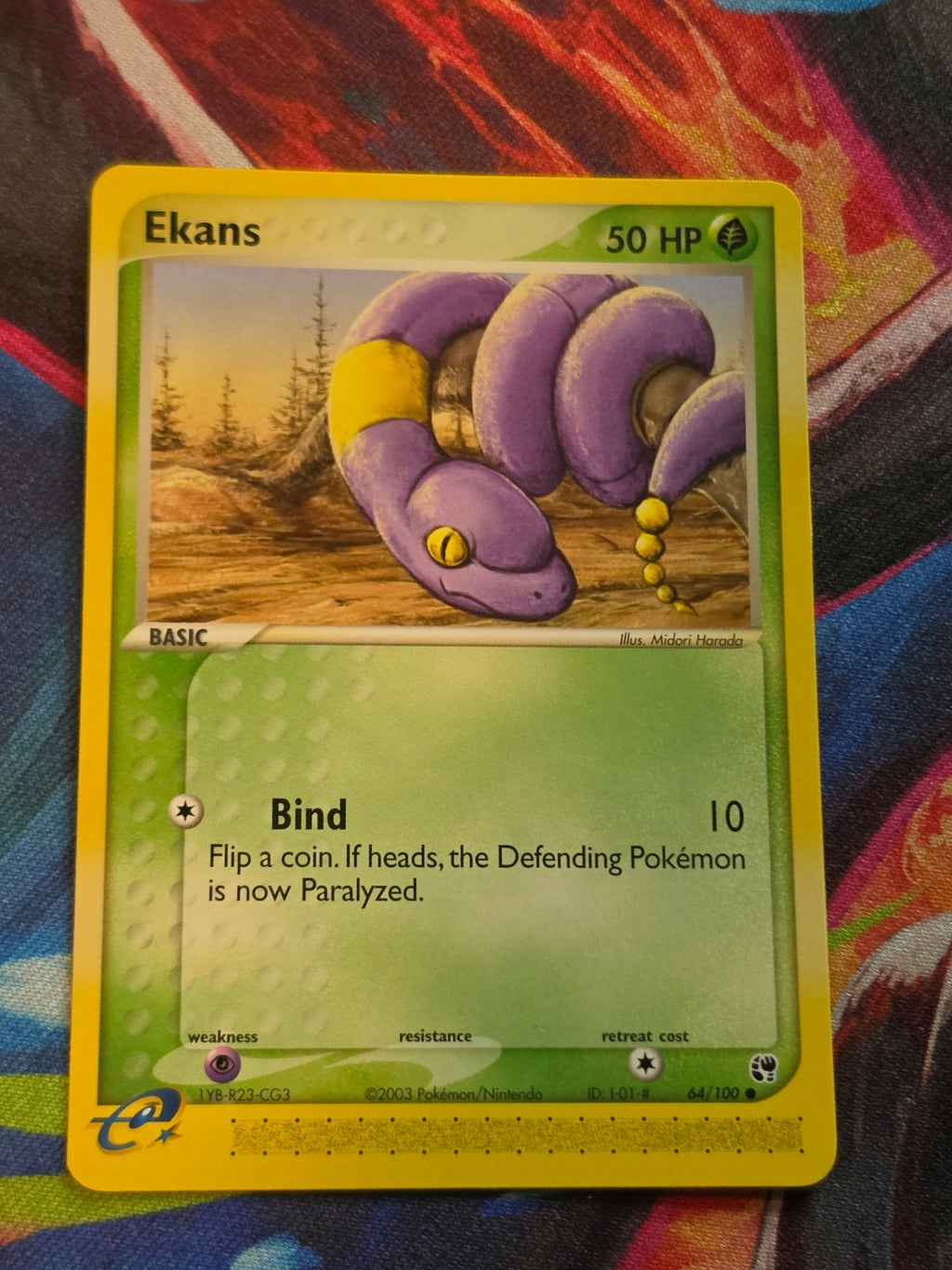 Ekans - 64/100 - EX Sandstorm - Common - NM - Pokemon
