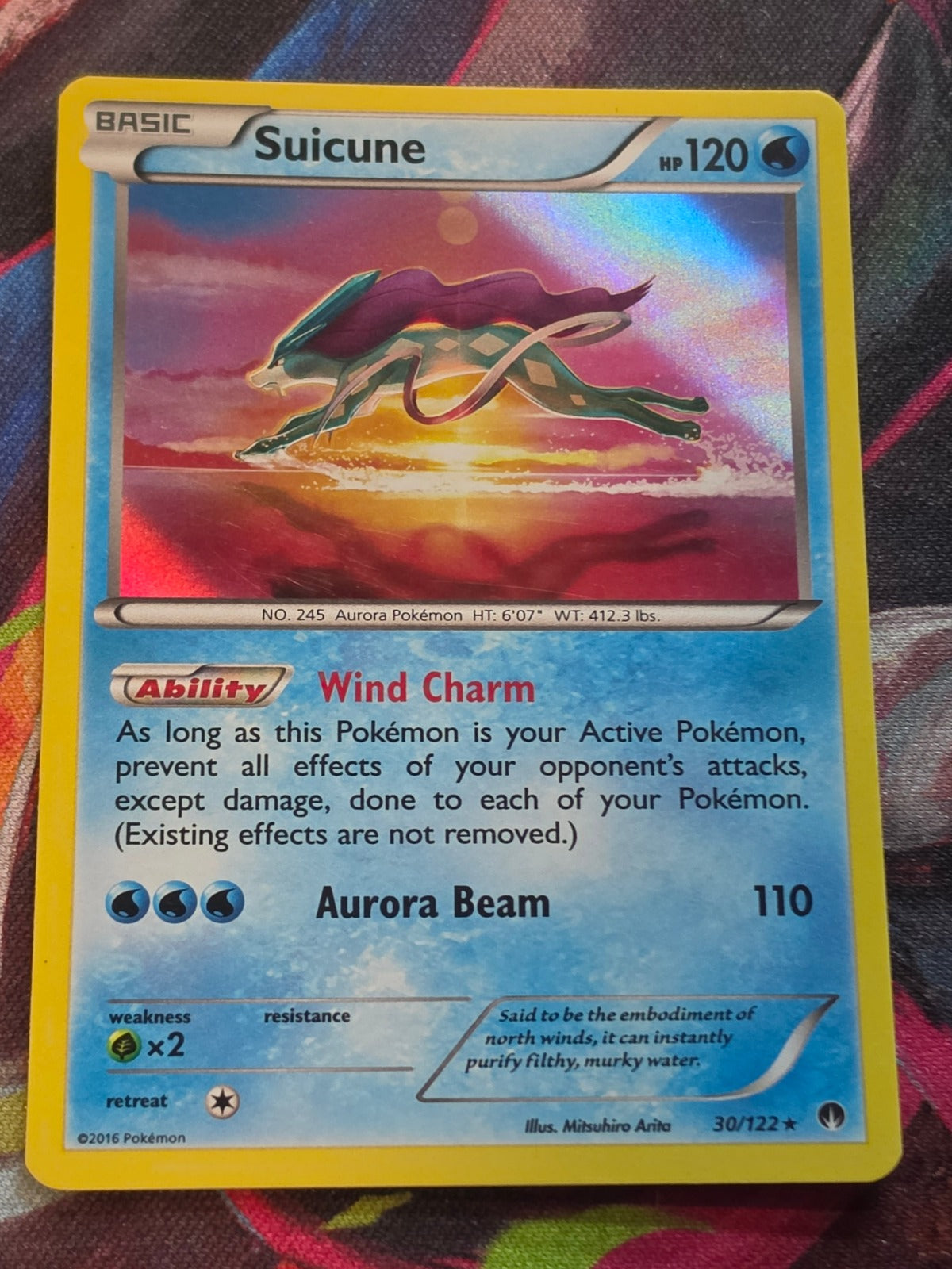 Suicune Holo Rare XY - BREAKpoint 30/122 NM-/LP+ Pokemon
