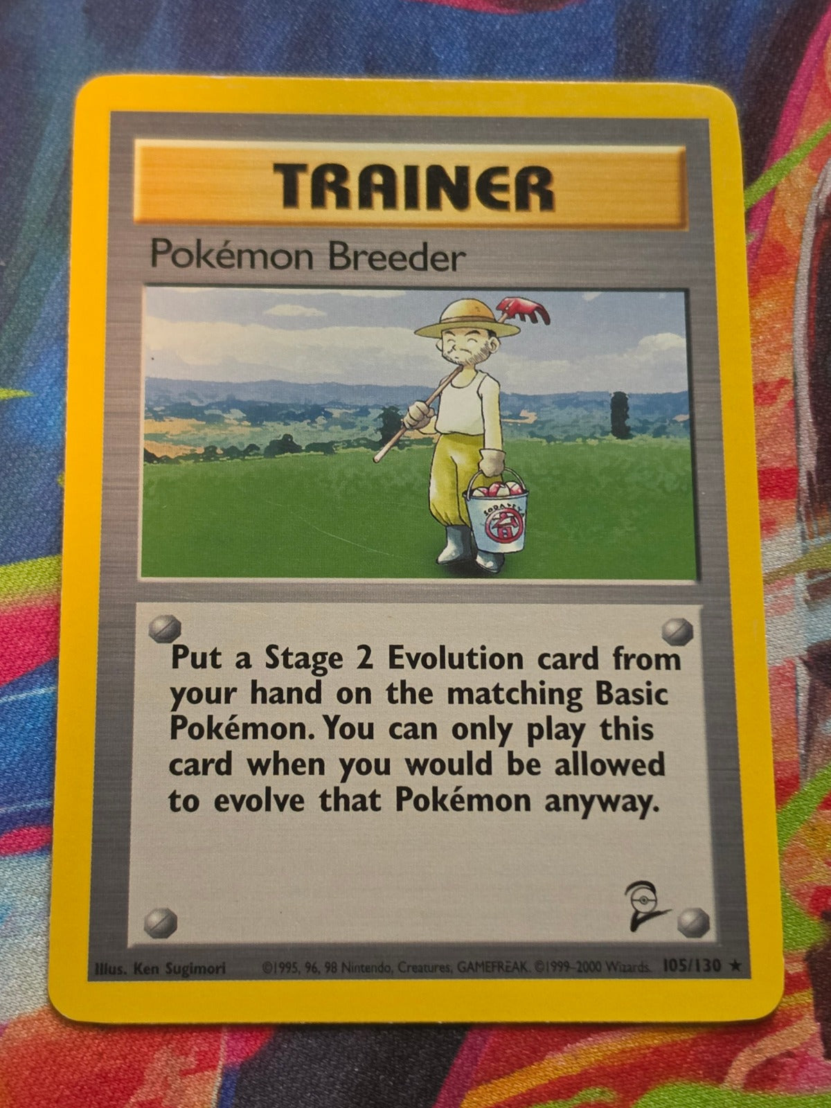 Pokemon Breeder Rare Base Set 2 105/130 NM-/LP+ Pokemon