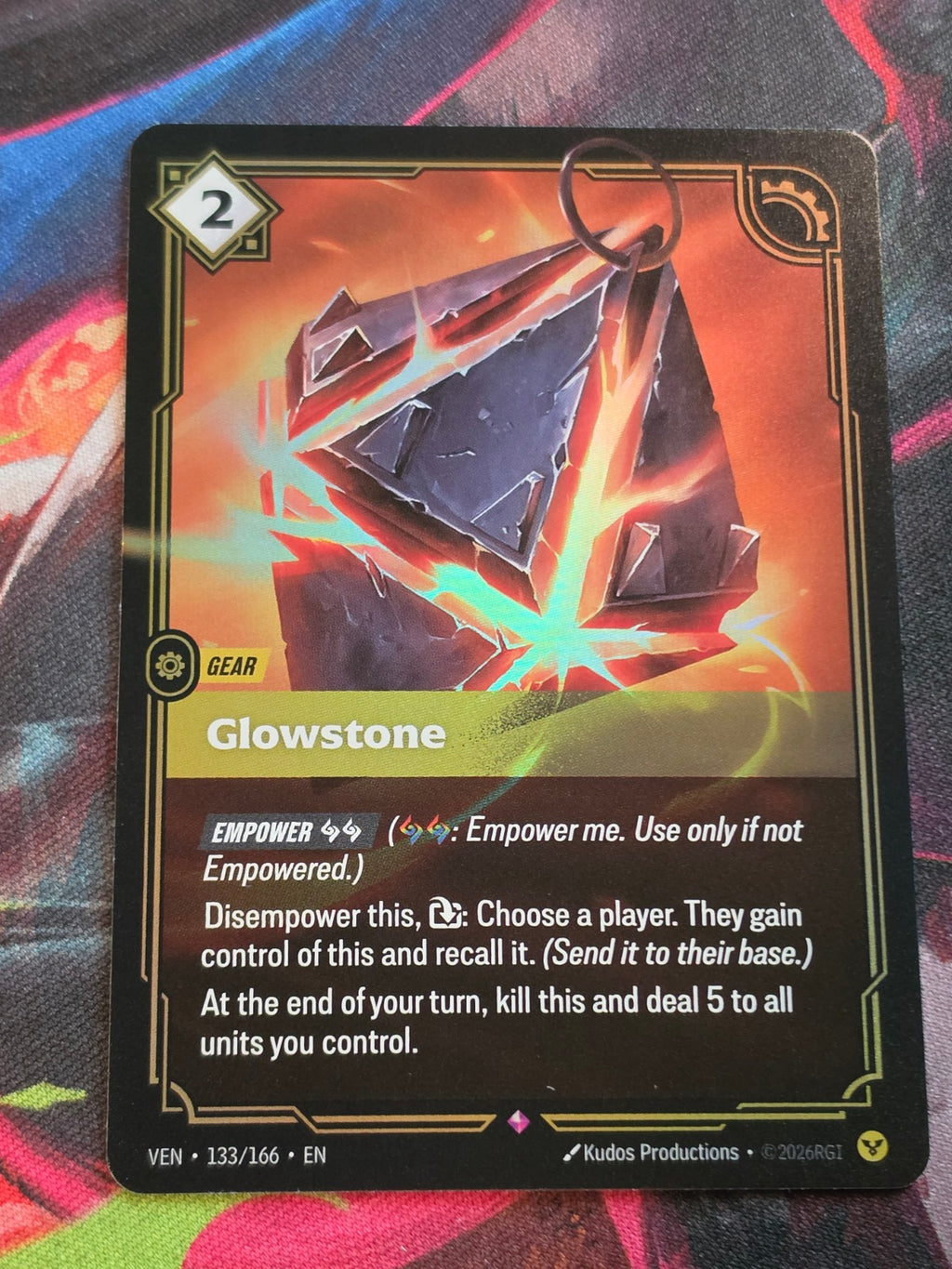 Glowstone - 133/166 - Vendetta - Rare - NM