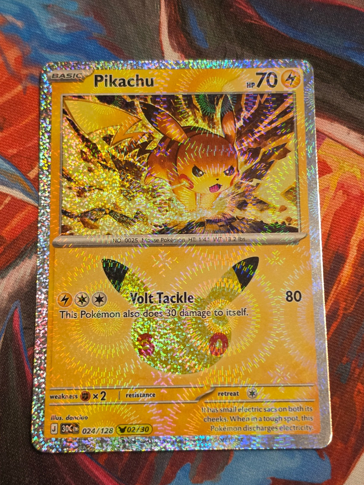 Pikachu Rare ME: 30th Celebration 024/128 NM Pokemon
