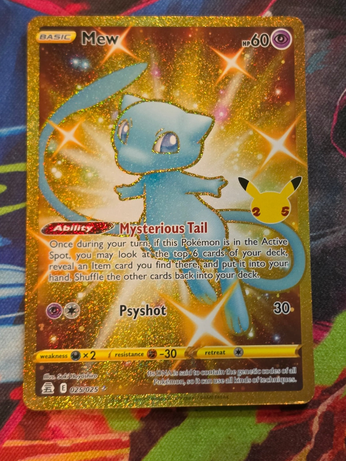 Mew (Secret) Secret Rare Celebrations 025/025 NM Pokemon