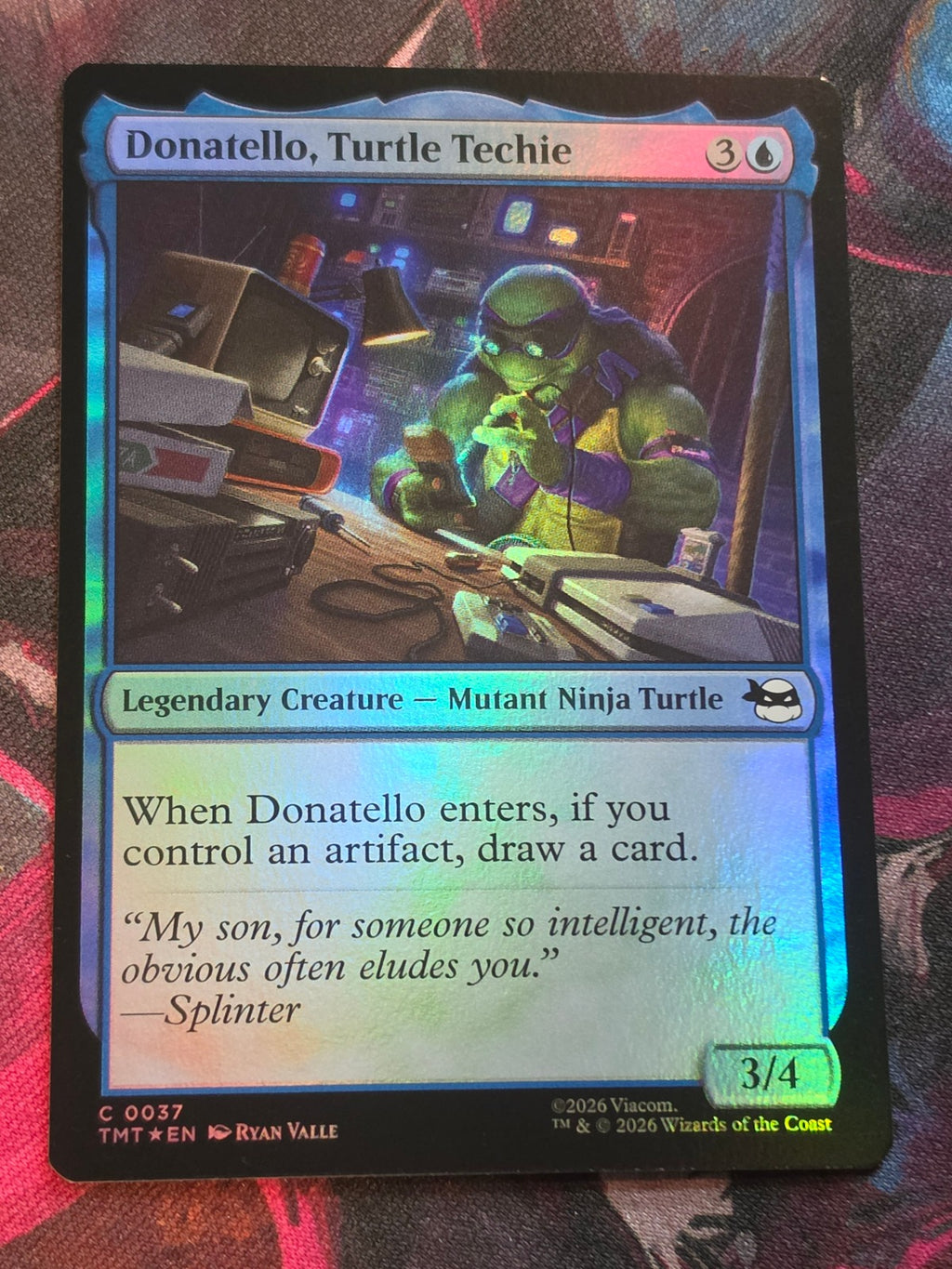 Donatello, Turtle Techie - 37 - Teenage Mutant Ninja Turtles - C - Foil - NM MTG