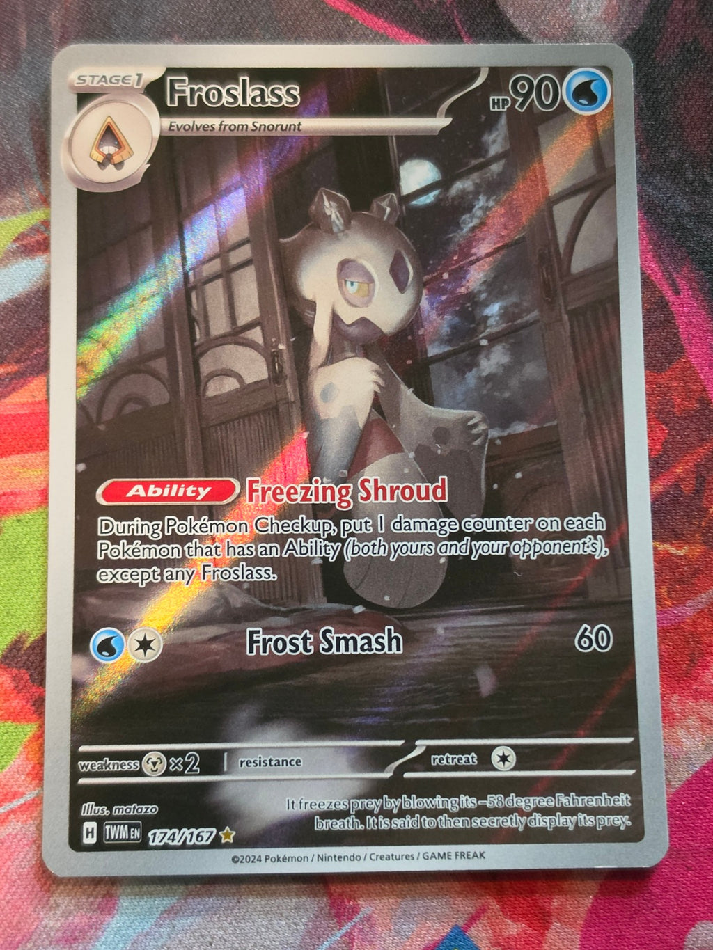 Froslass Illustration Rare SV06: Twilight Masquerade 174/167 NM Pokemon