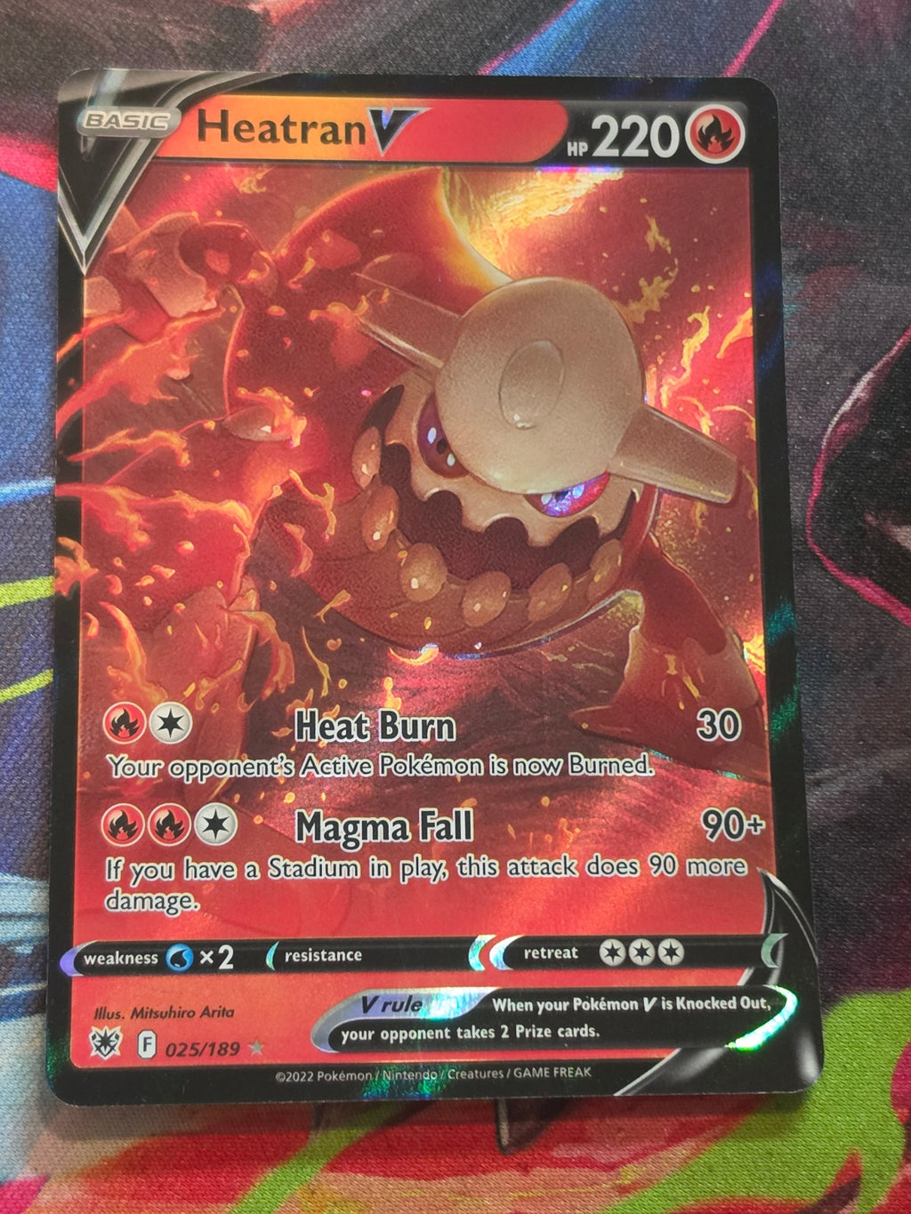 Heatran V Ultra Rare SWSH10: Astral Radiance 025/189 NM Pokemon