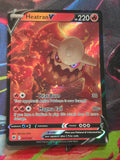 Heatran V Ultra Rare SWSH10: Astral Radiance 025/189 NM Pokemon