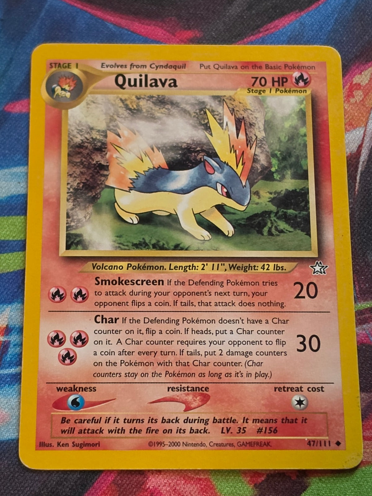 Quilava (47) - 047/111 - Neo Genesis - Uncommon - Unlimited - LP Pokemon