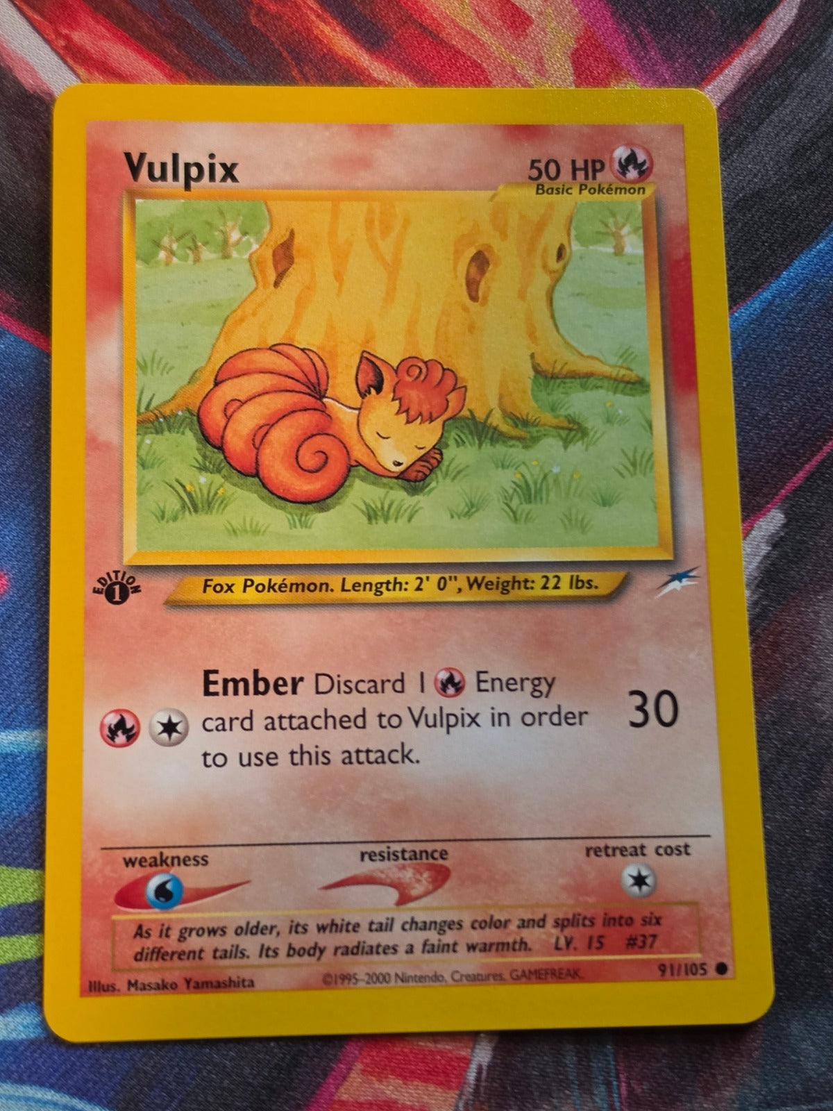 Vulpix - 091/105 - Neo Destiny - Common - 1st Edition - NM Pokemon