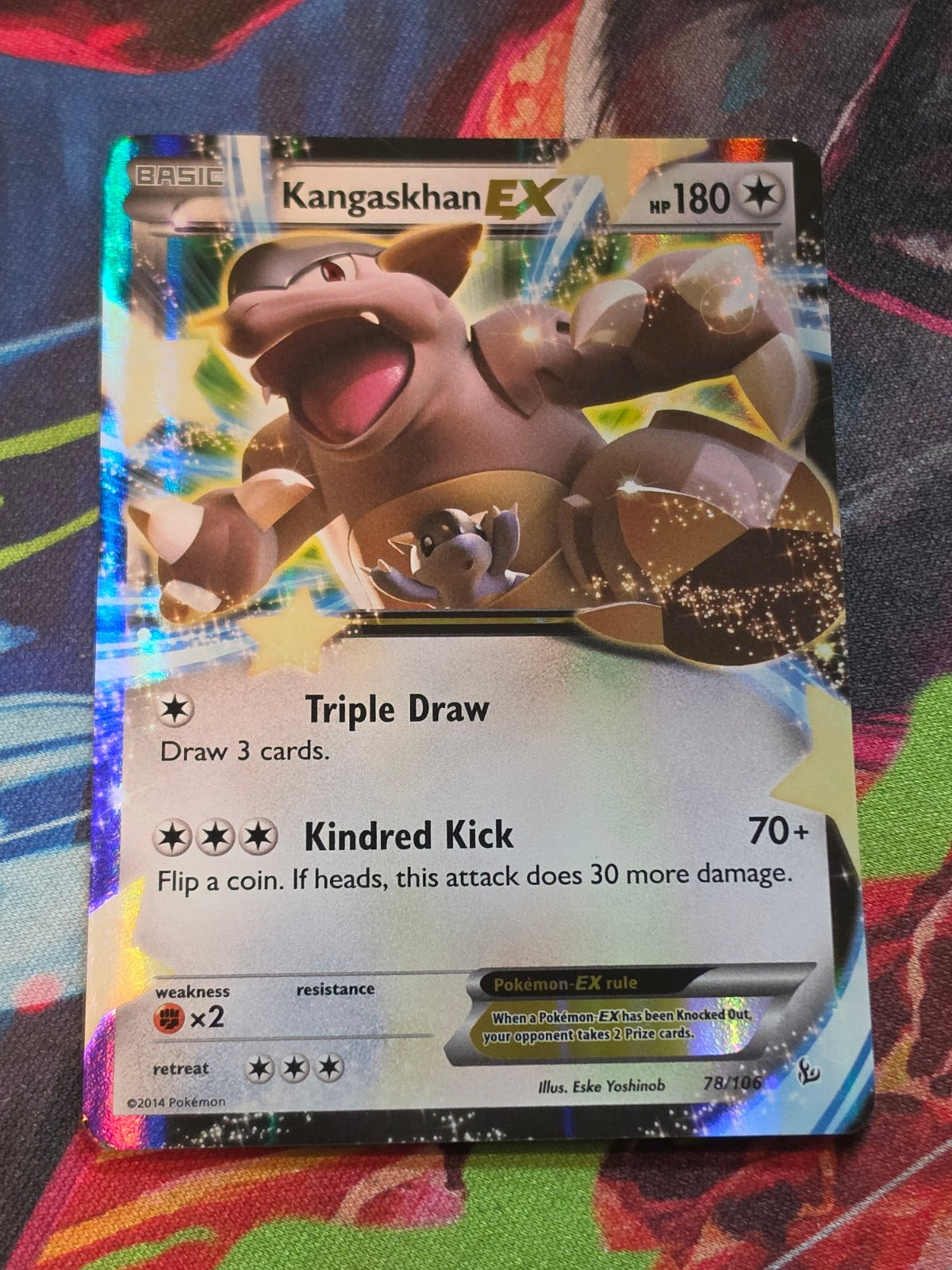 Kangaskhan EX Ultra Rare XY - Flashfire 78/106 LP Pokemon