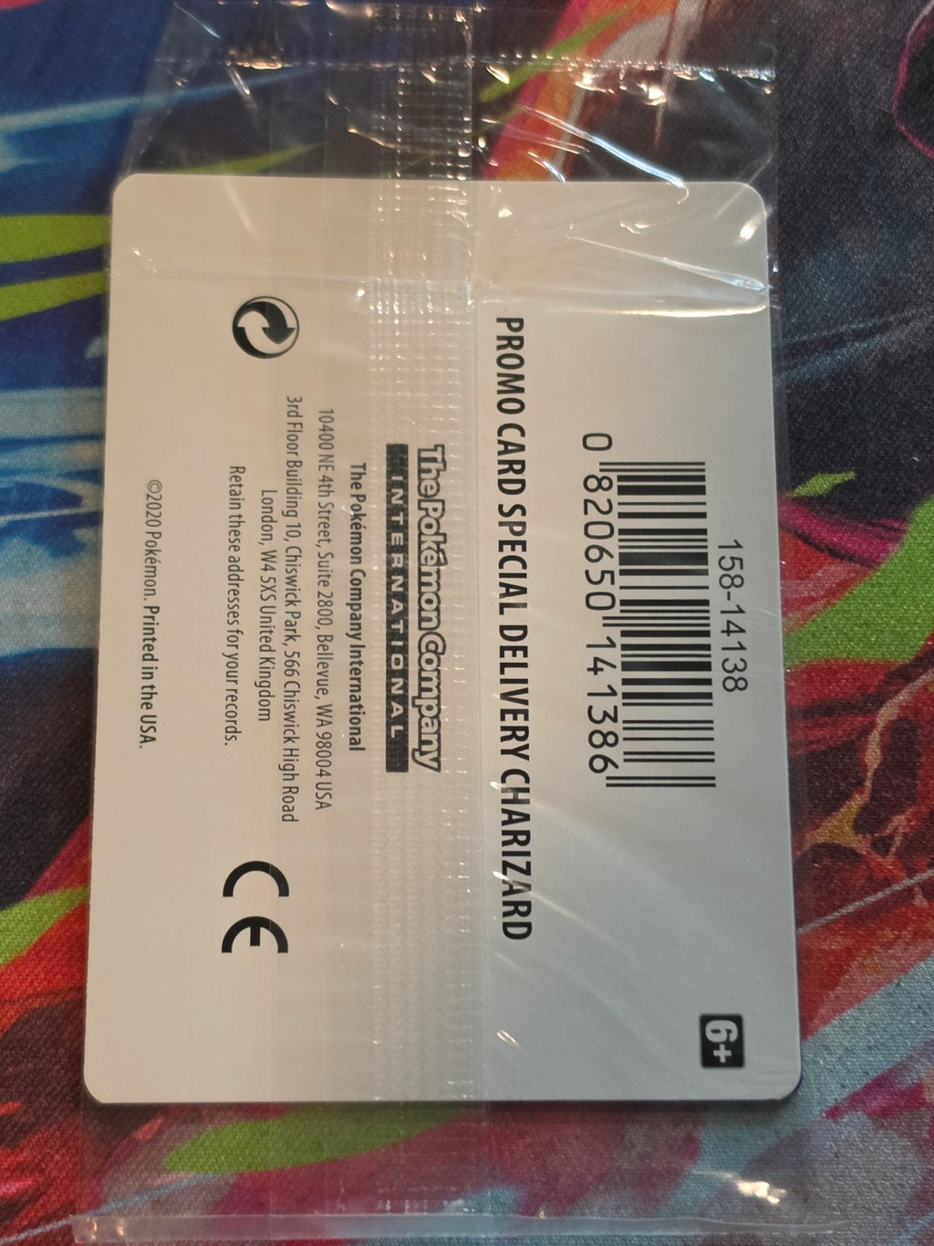 Special Delivery Charizard Promo SWSH: Sword & Shield Promo Cards SWSH075 NM SEALED Pokemon (Back)