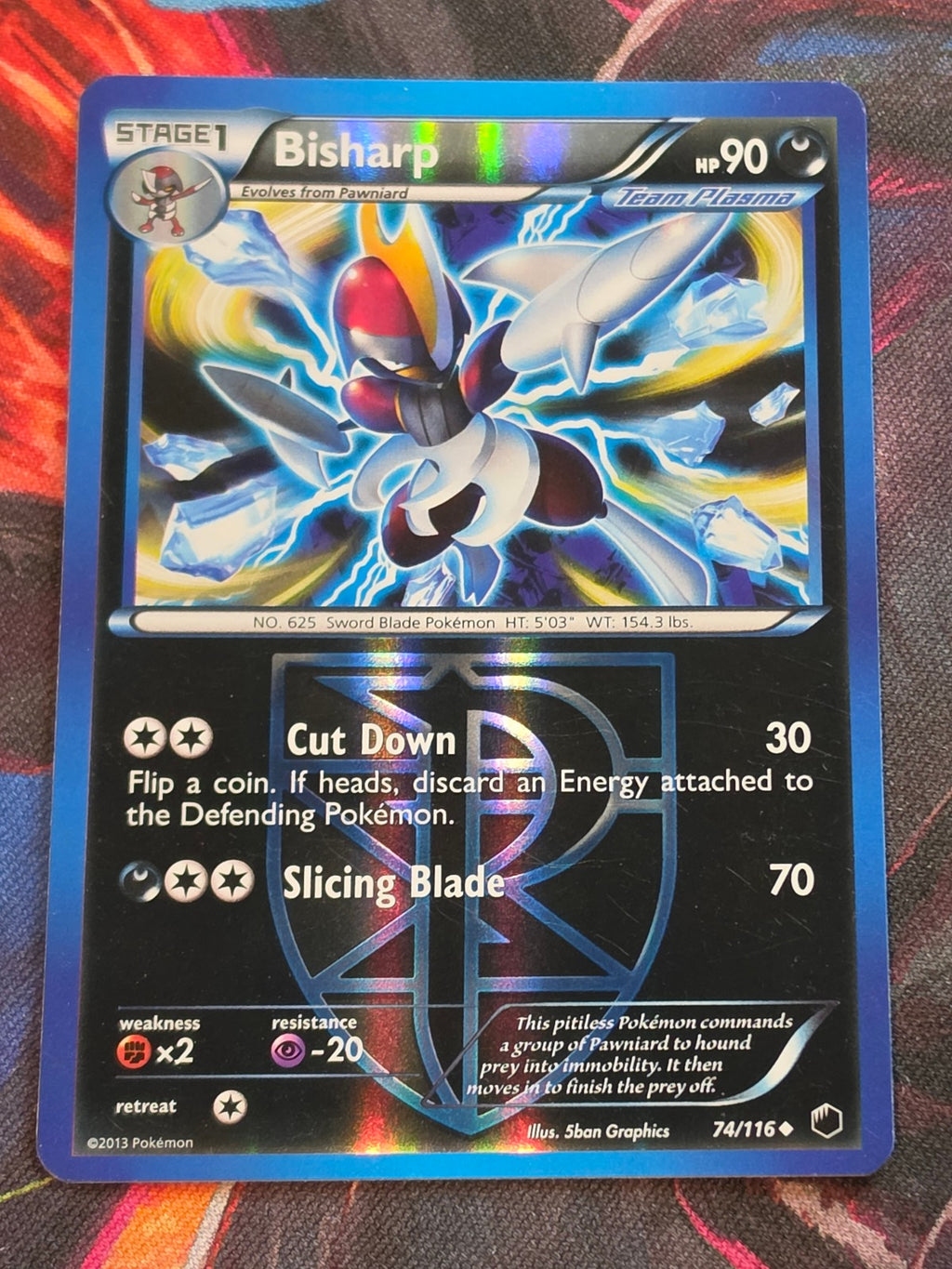 Bisharp (Team Plasma) (74) - 74/116 - Plasma Freeze - Uncommon - Reverse Holo - LP+ - Pokemon
