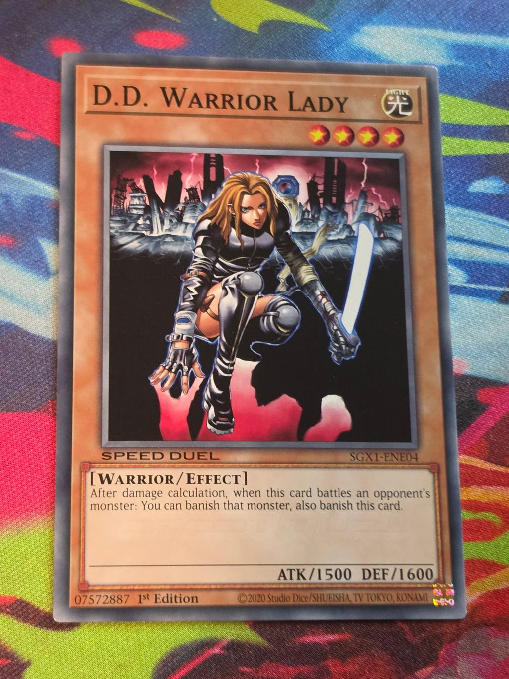D.D. Warrior Lady Common Speed Duel GX: Duel Academy Box SGX1-ENE04 1st Edition LP Yu-Gi-Oh!