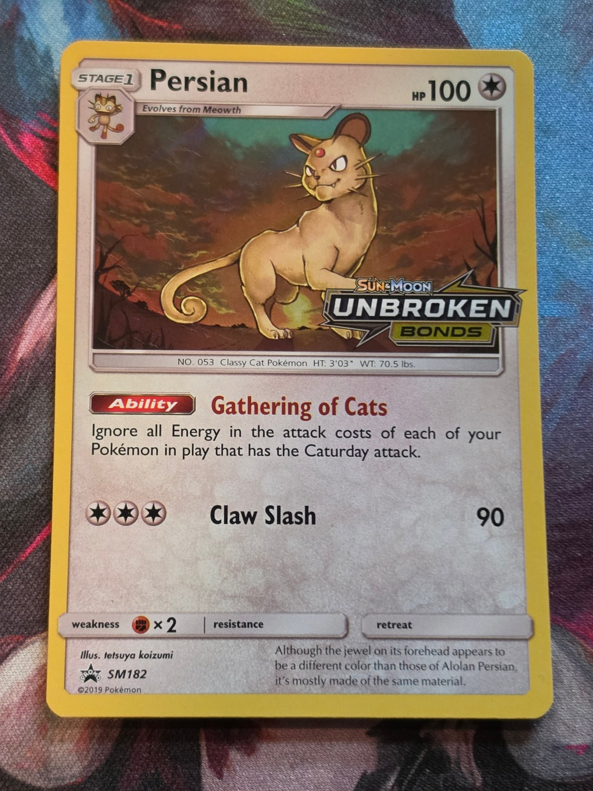 Persian (Prerelease) Promo SM Promos SM182 LP Pokemon