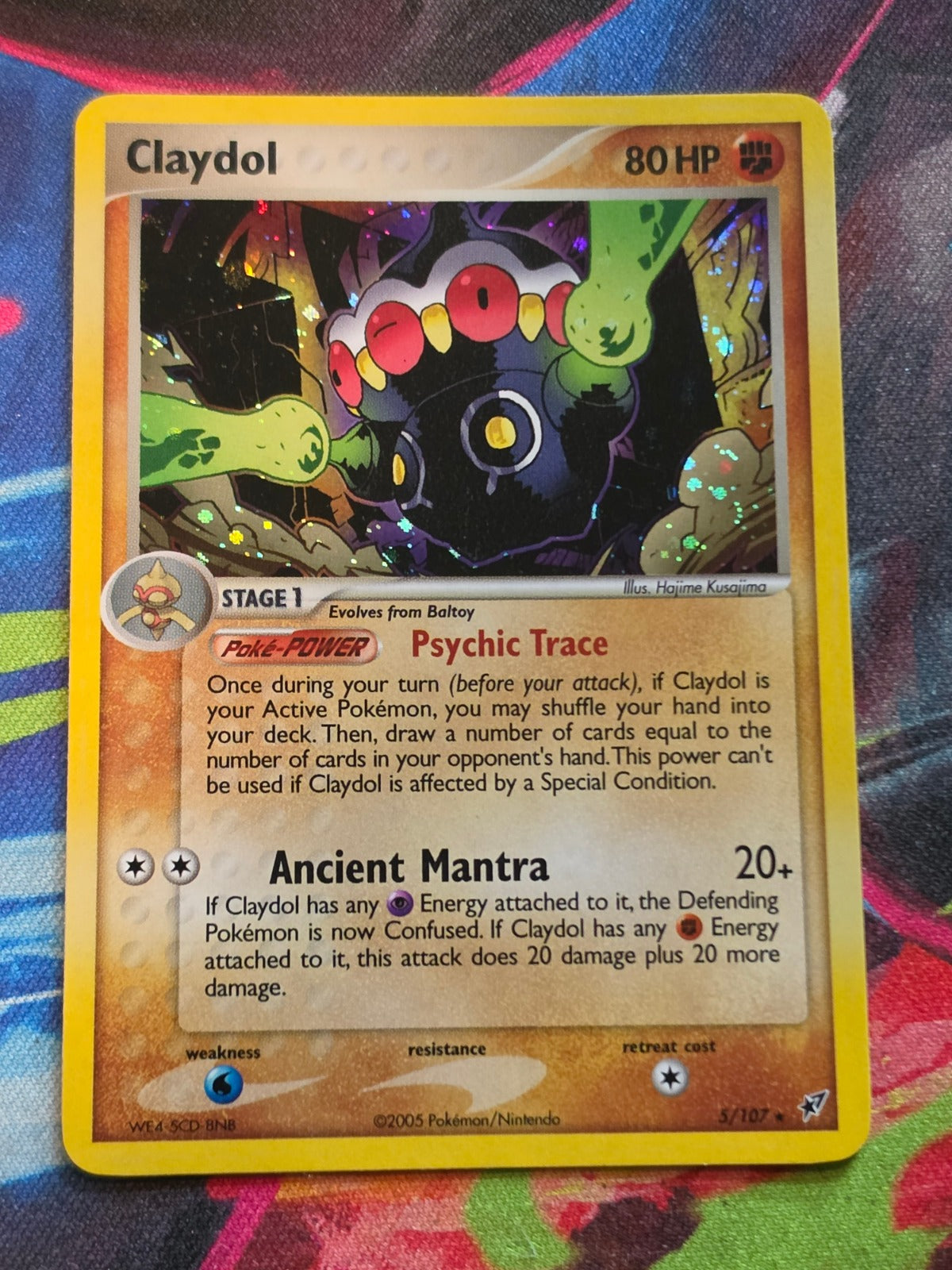 Claydol Holo Rare EX Deoxys 5/107 NM Pokemon