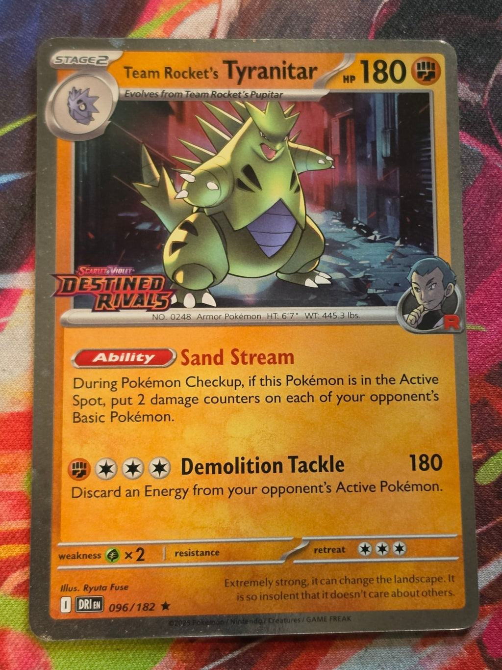 Team Rocket's Tyranitar (Prerelease) Rare Miscellaneous Cards & Products 096/182 NM Pokemon