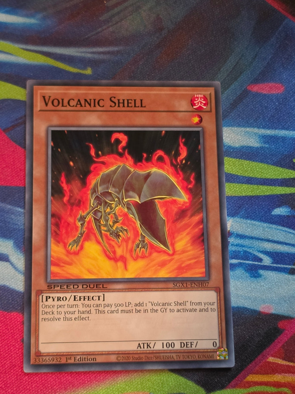 Volcanic Shell Common Speed Duel GX: Duel Academy Box SGX1-ENH07 1st Edition LP Yu-Gi-Oh!