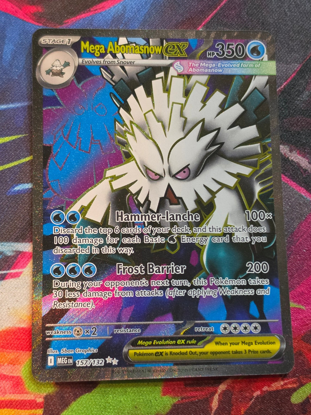 Mega Abomasnow ex Ultra Rare ME01: Mega Evolution 157/132 NM Pokemon