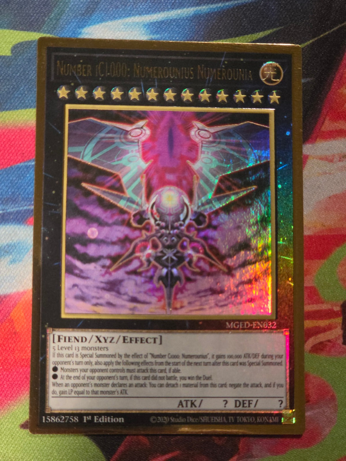 Number iC1000: Numerounius Numerounia Premium Gold Rare Maximum Gold: El Dorado MGED-EN032 1st Edition LP Yu-Gi-Oh!