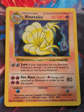 Ninetales Holo Rare Base Set Shadowless 012/102 MP Pokemon