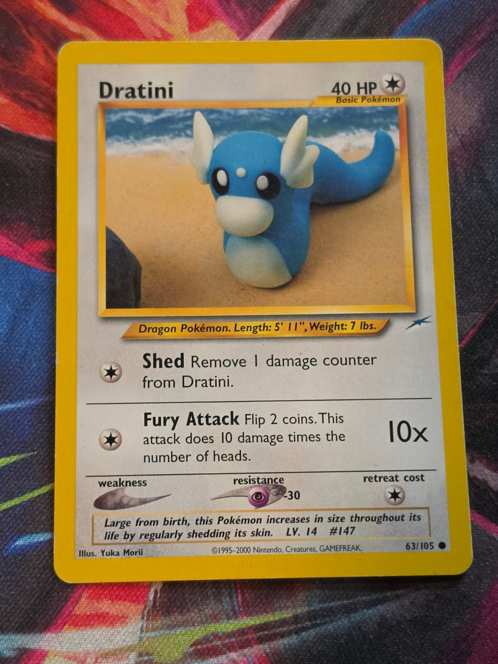 Dratini - 063/105 - Neo Destiny - Common - Unlimited - LP Pokemon