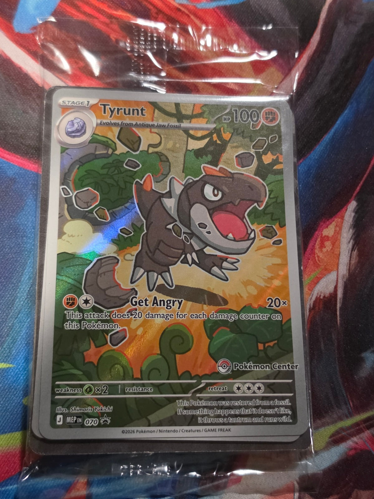 Tyrunt Pokemon Center Exclusive Promo Mega Evolution Promo 070 NM SEALED Pokemon