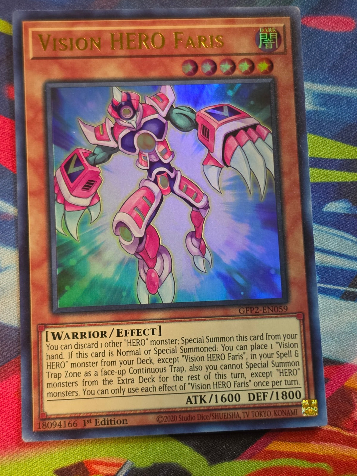 Vision HERO Faris Ultra Rare Ghosts From the Past: The 2nd Haunting GFP2-EN059 LP