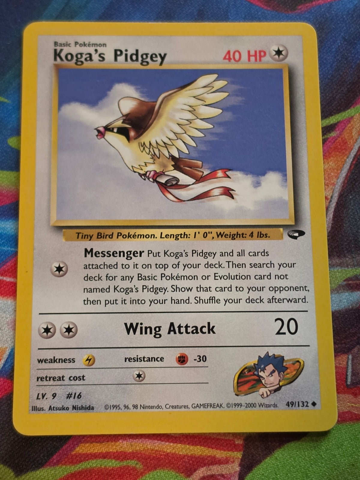 Koga's Pidgey (49) - 049/132 - Gym Challenge - Uncommon - Unlimited - NM-/LP+ Pokemon
