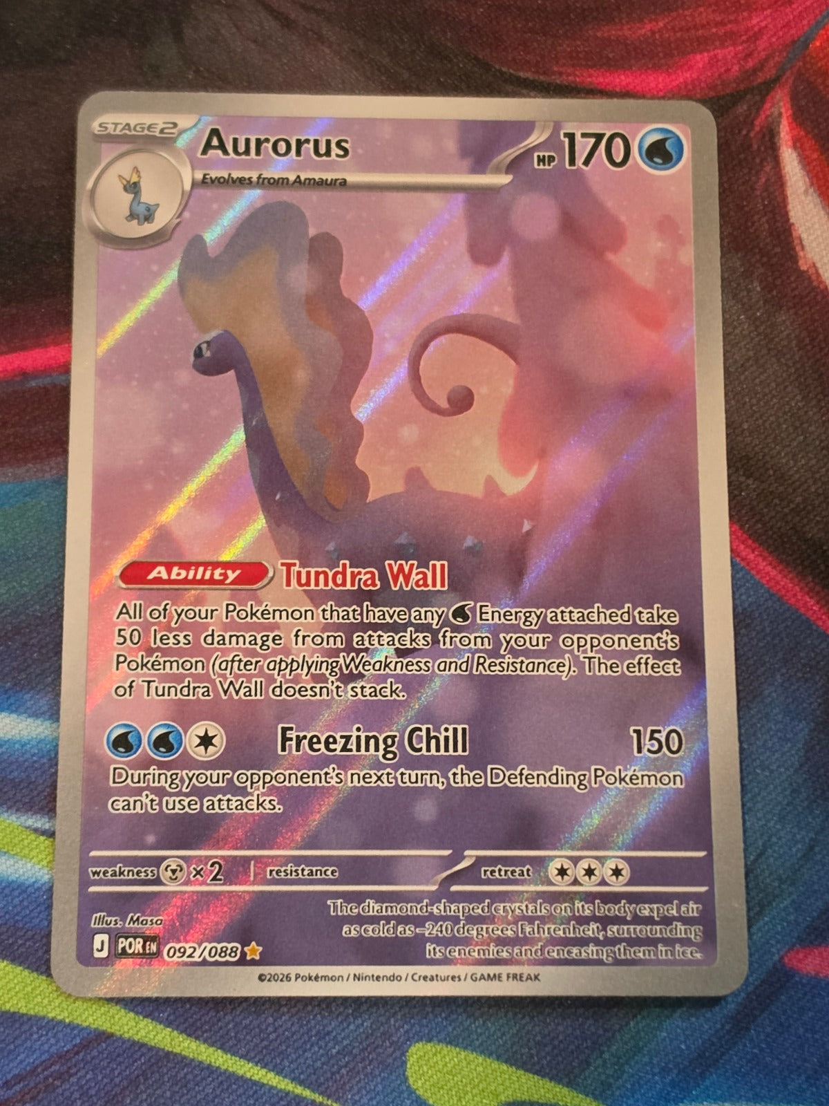 Aurorus Illustration Rare Perfect Order 092/088 NM Pokemon