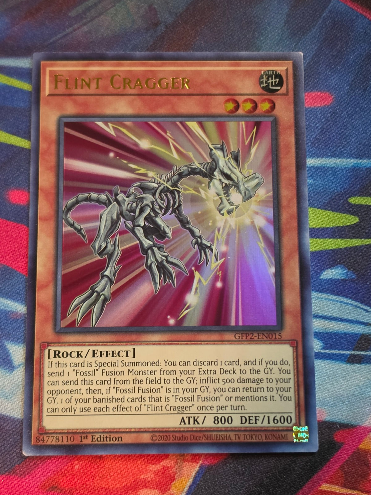 Flint Cragger Ultra Rare Ghosts From the Past: The 2nd Haunting GFP2-EN015 1st Edition LP Yu-Gi-Oh!