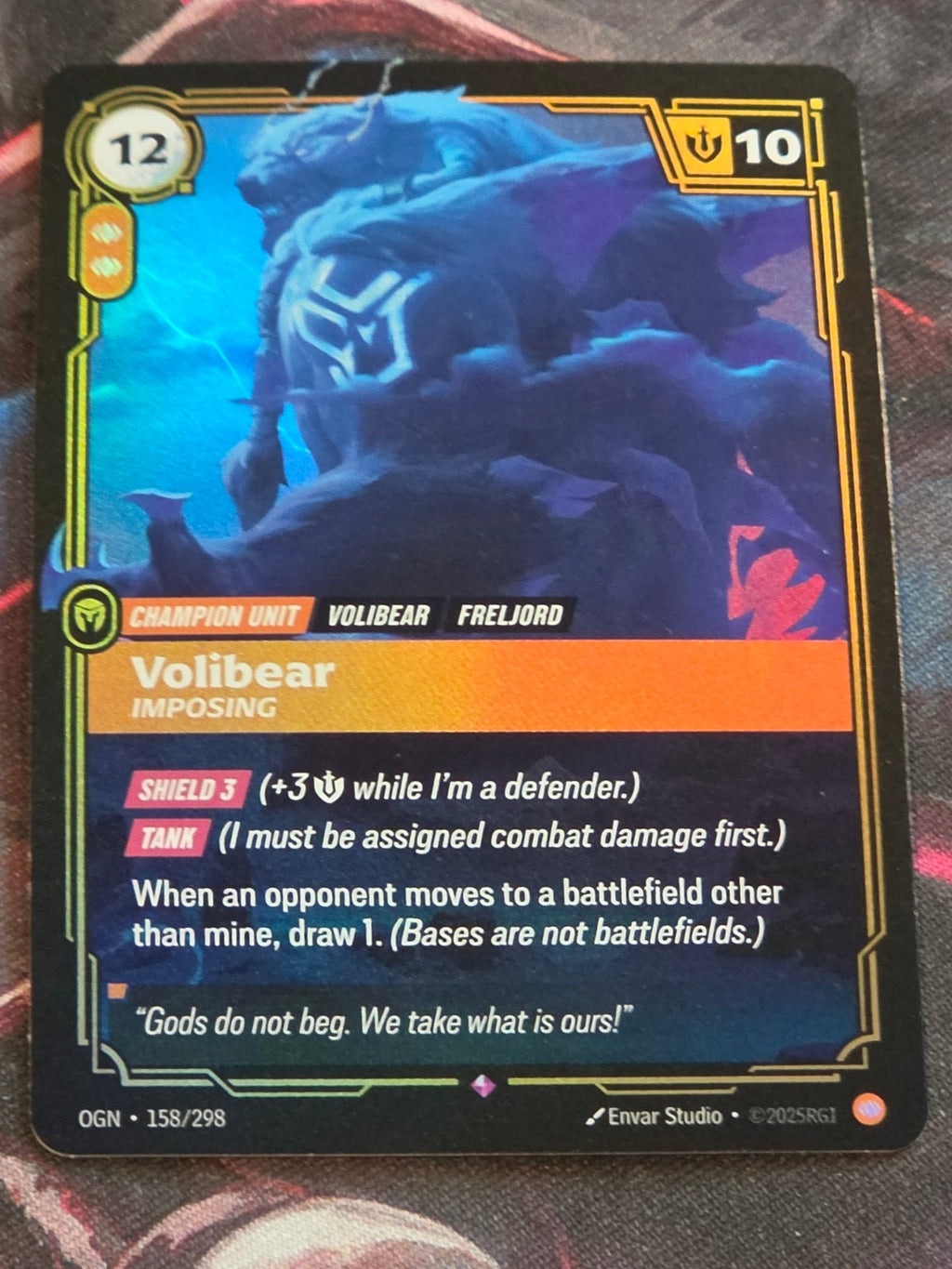 Volibear, Imposing - 158/298 - Origins - Rare - NM
