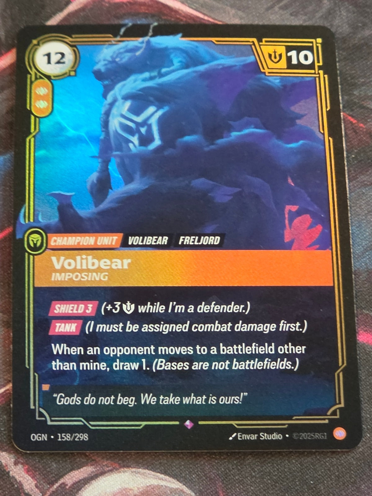 Volibear, Imposing - 158/298 - Origins - Rare - NM