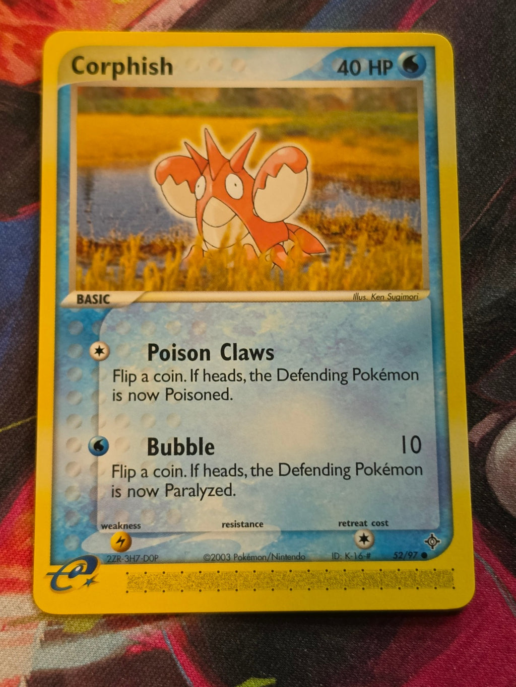 Corphish - 52/97 - EX Dragon - Common - NM - Pokemon
