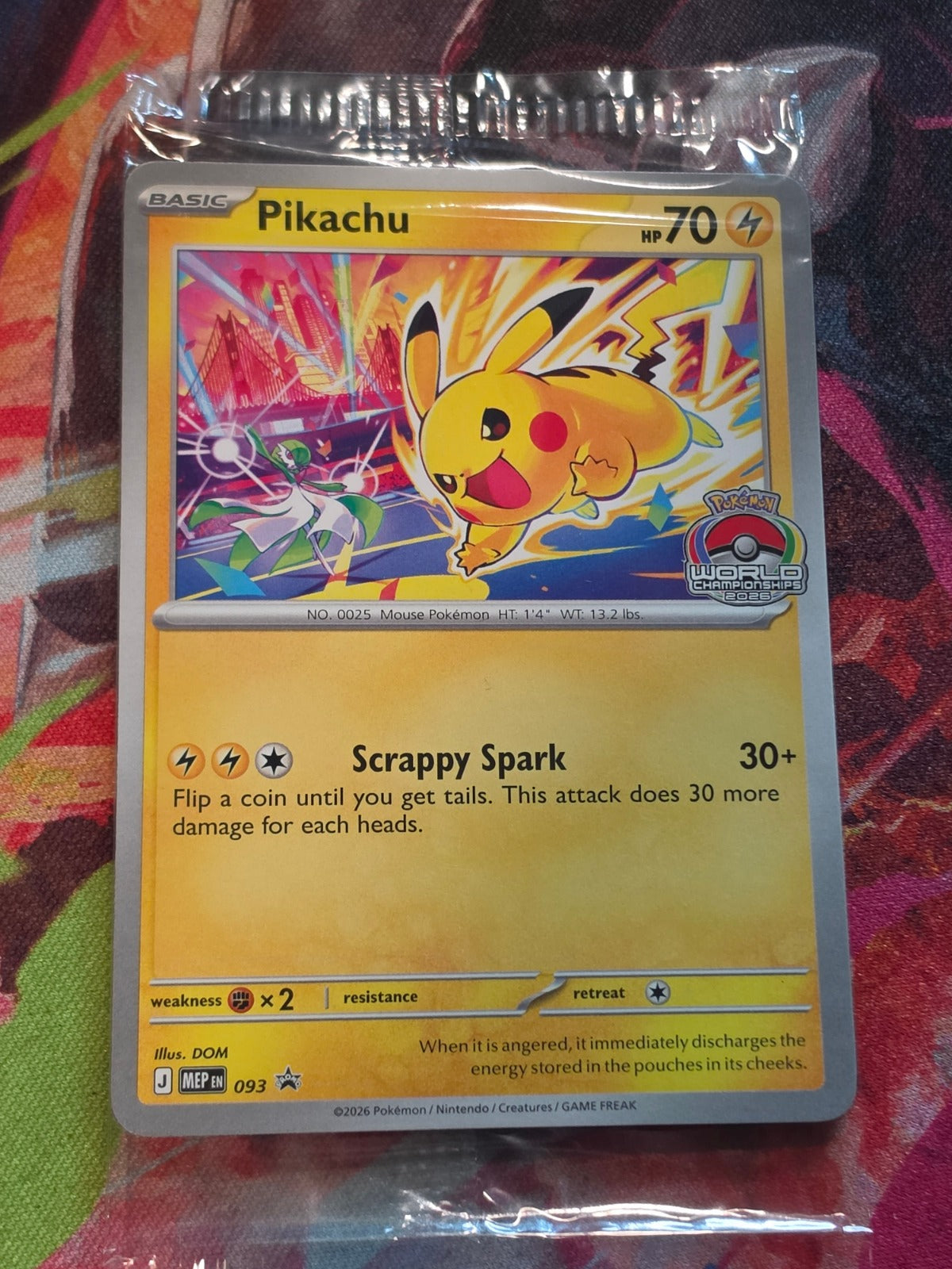Pikachu Promo ME: Mega Evolution Promo 093 NM SEALED Pokemon