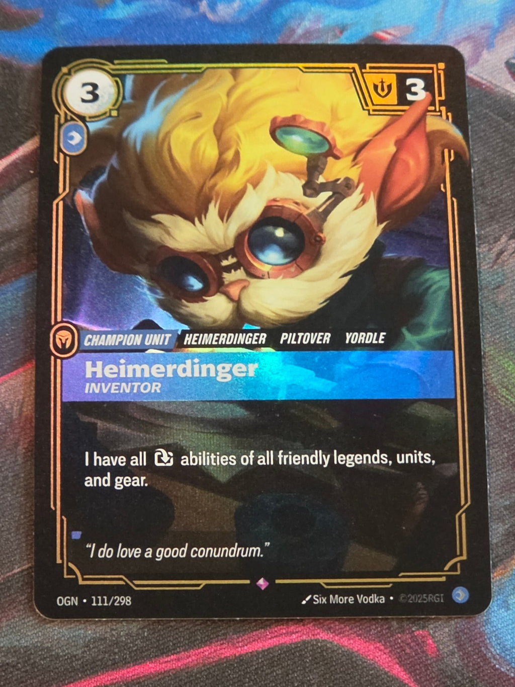 Heimerdinger, Inventor - 111/298 - Origins - Rare - NM