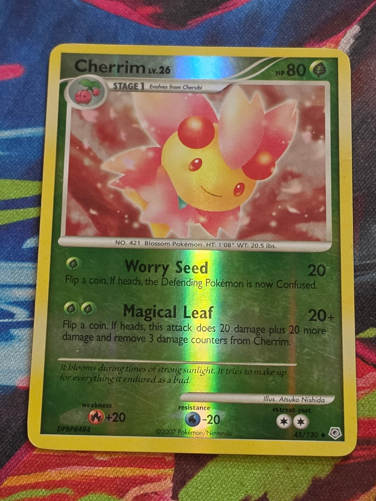Cherrim - 45/130 - Diamond and Pearl - Uncommon - Reverse Holo - MP Pokemon