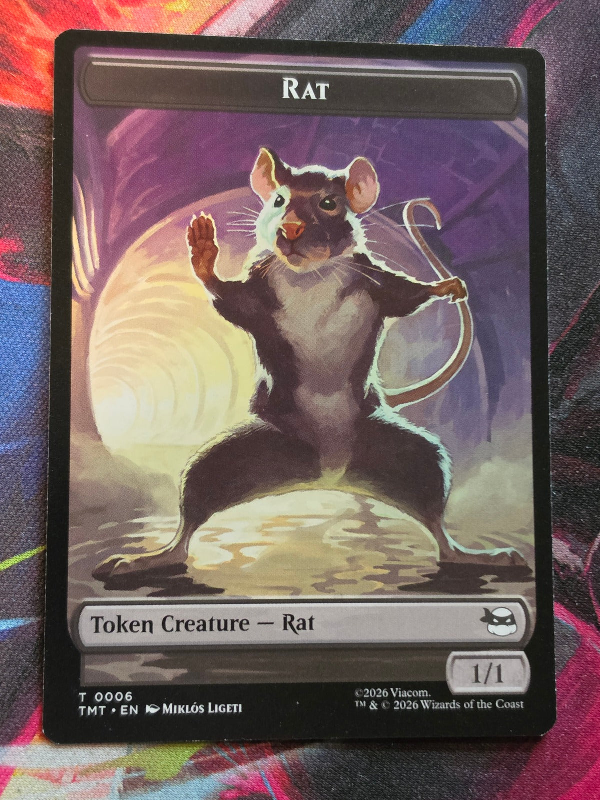 Rat // Copy Double-Sided Token - 6 // 1 - Teenage Mutant Ninja Turtles Tokens - T - NM MTG (Back)