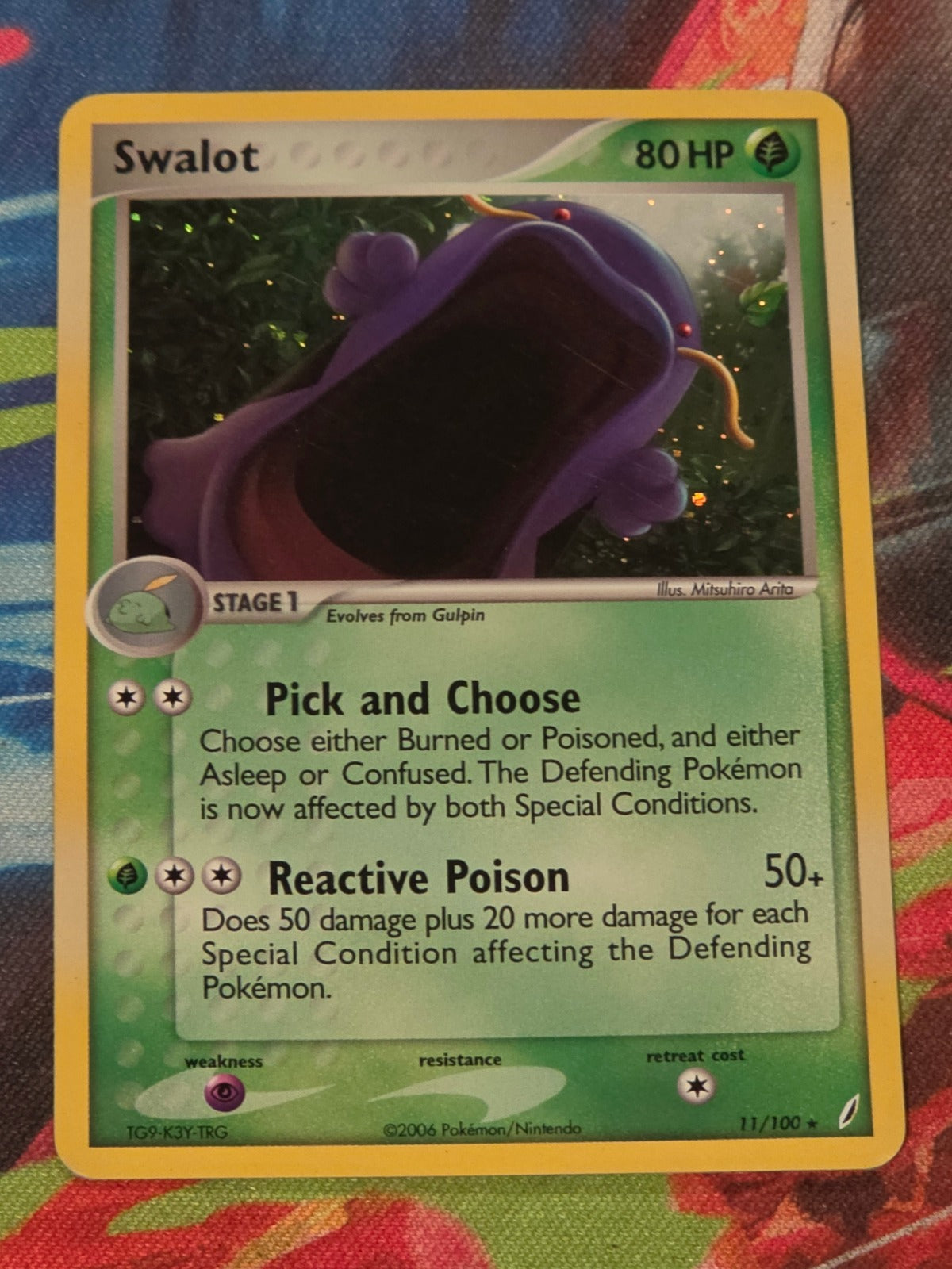 Swalot Holo Rare EX Crystal Guardians 11/100 NM-/LP+ Pokemon