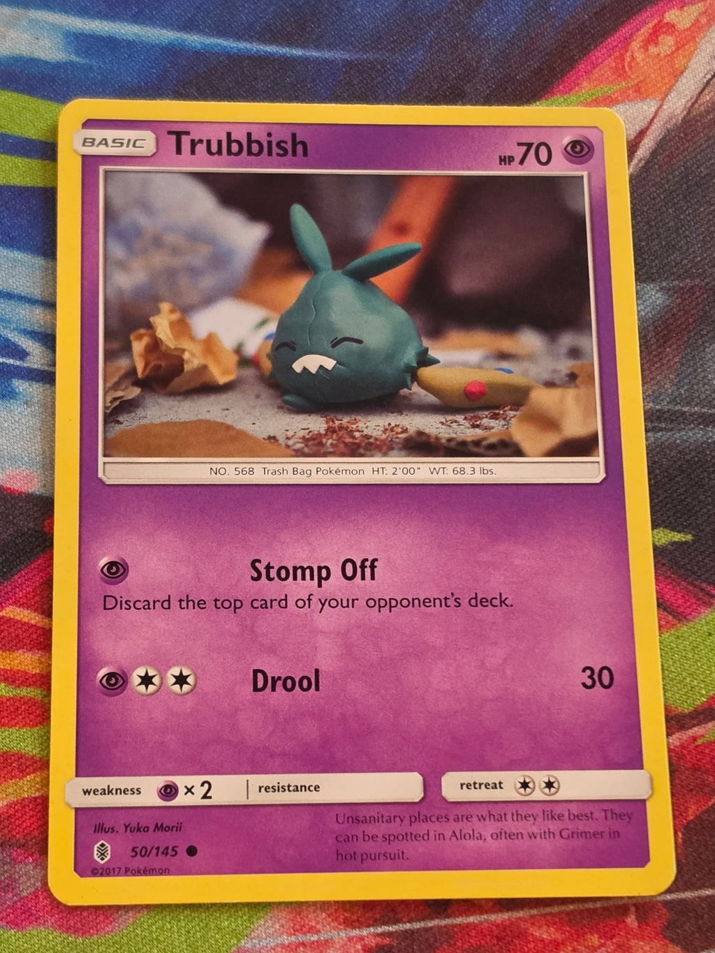 Trubbish - 50/145 - SM - Guardians Rising - Common - LP - Pokemon