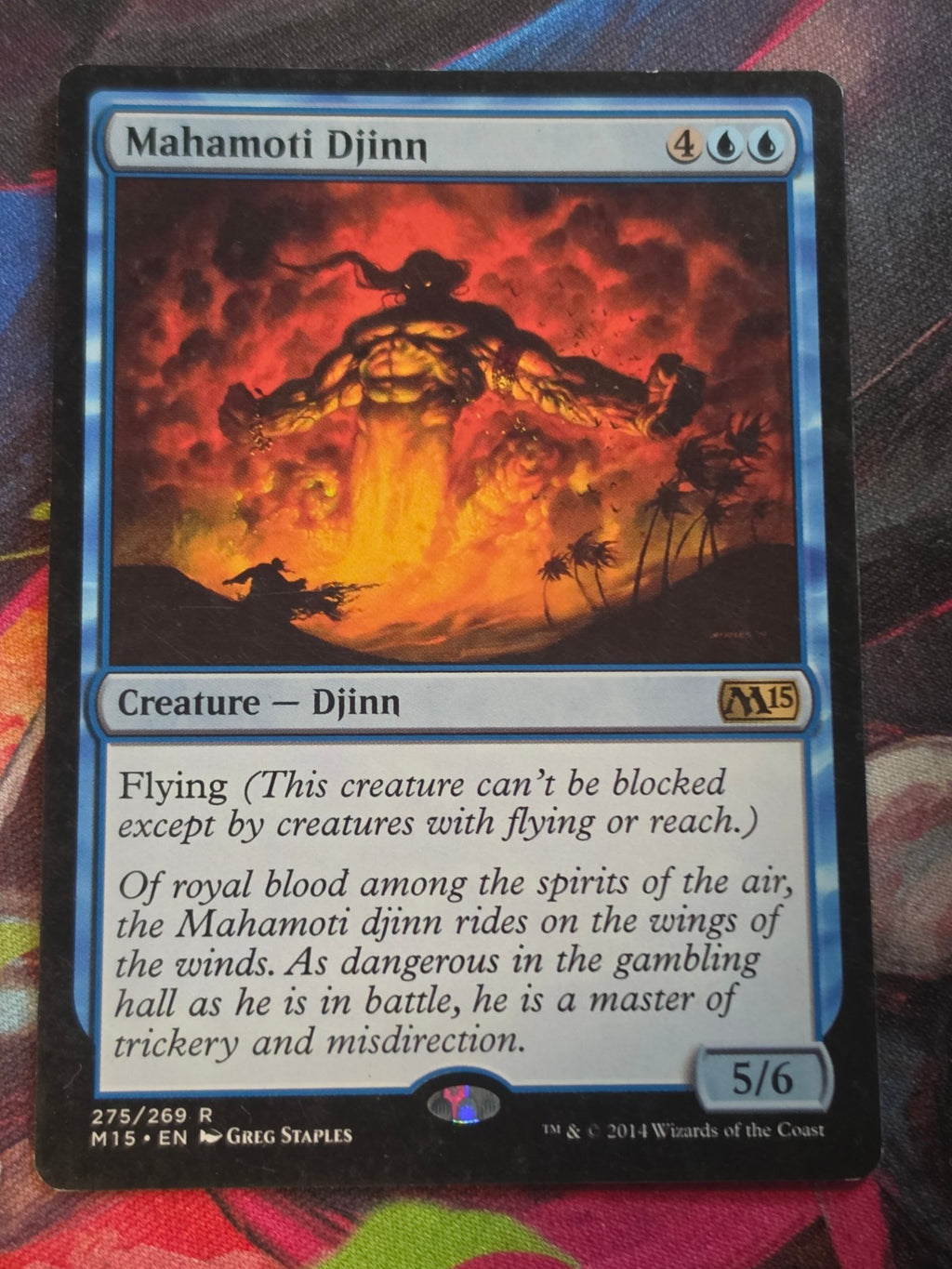 Mahamoti Djinn - 275 - Magic 2015 (M15) - R - LP MTG