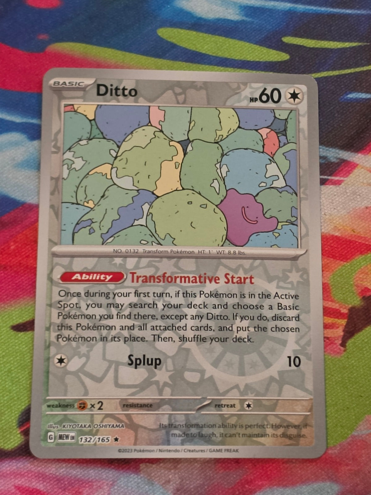 Ditto Reverse Holo Rare SV: Scarlet & Violet 151 132/165 NM