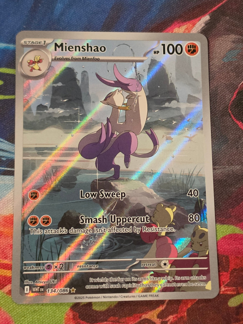 Mienshao Illustration Rare White Flare 134/086 NM Pokemon