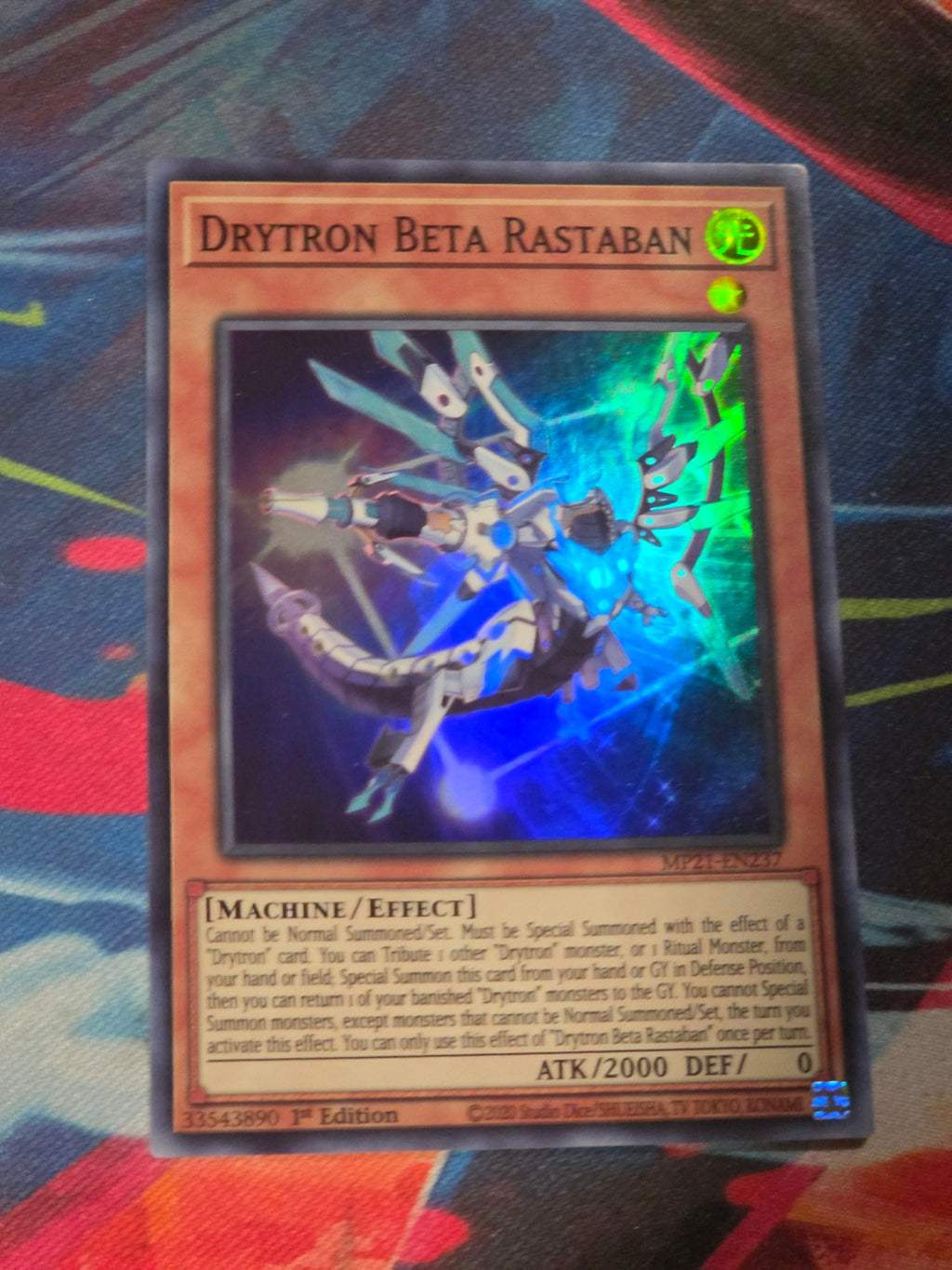 Drytron Beta Rastaban Super Rare 2021 Tin of Ancient Battles MP21-EN237 1st Edition LP Yu-Gi-Oh!