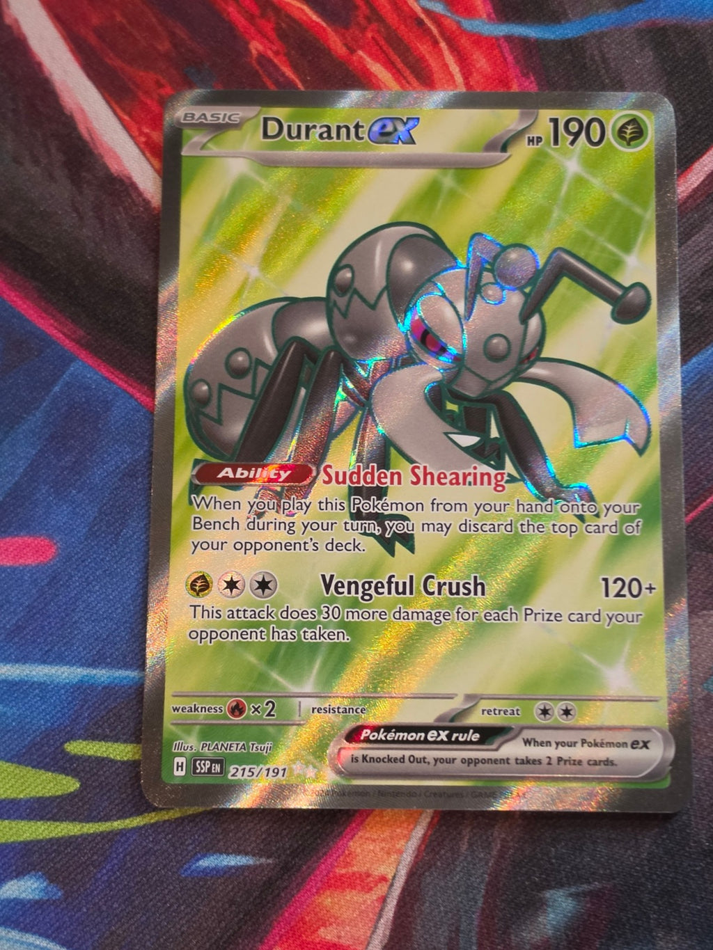 Durant ex Ultra Rare Surging Sparks 215/191 NM Pokemon